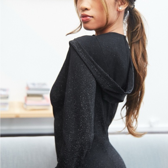 Savage X Fenty Sparkle Hooded Onesie Jumpsuit - Picture 12 of 12